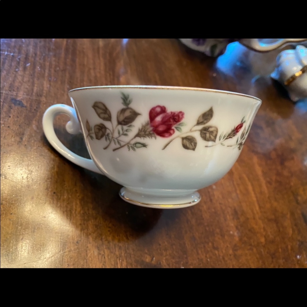 Moss Rose Tea Cups